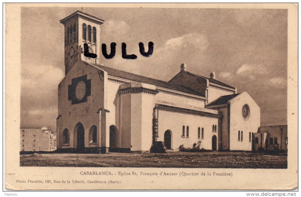 MAROC : Casablanca , église Saint Francois D Assises , Quartier De La Foncière - Casablanca