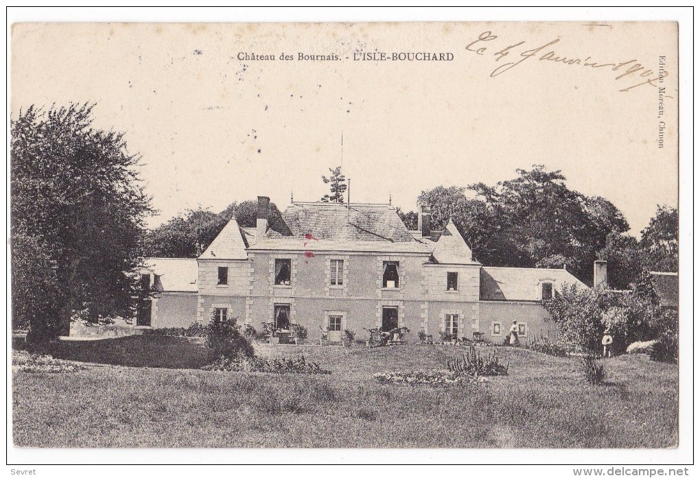 L'ISLE-BOUCHARD. - Château Des Bournais. Cliché RARE - L'Île-Bouchard