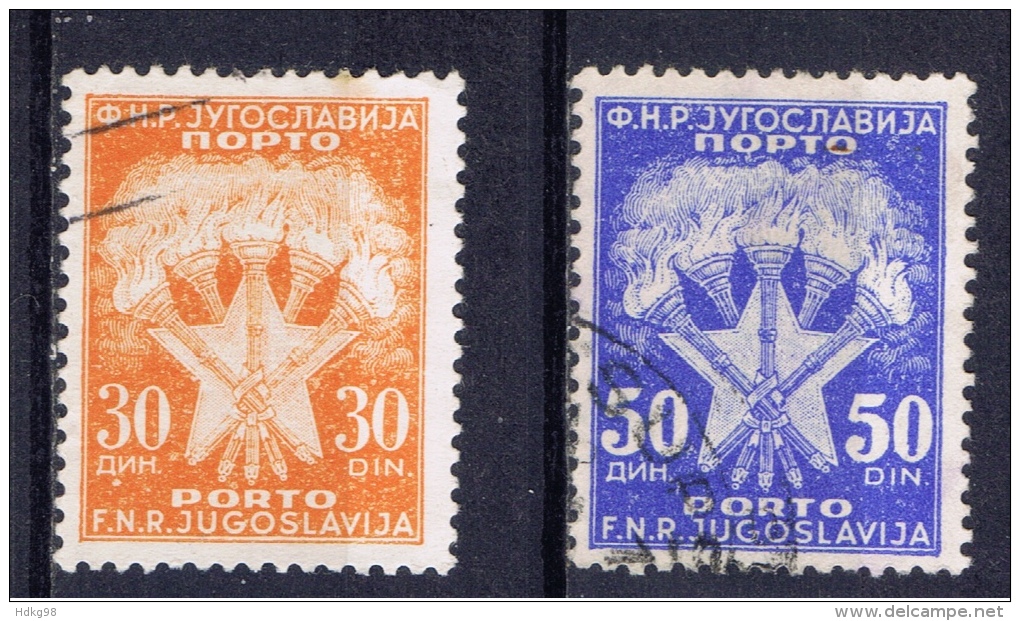 YU+ Jugoslawien 1962 Mi 110-11 Portomarken - Impuestos