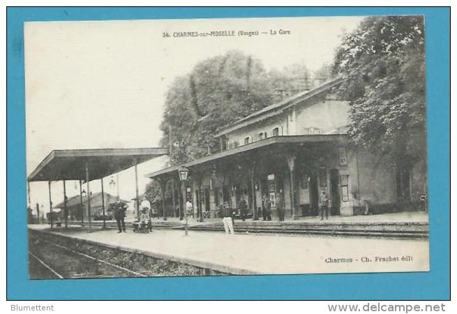 CPA 34 - Chemin De Fer Cheminots La Gare CHARMES SUR MOSELLE 88 - Charmes
