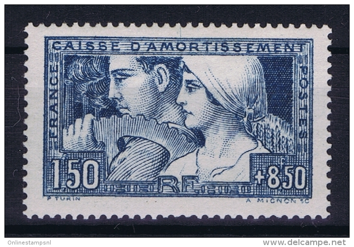 France: Yv Nr  252 Type 1 MH/* Falz/ Charniere 1928 - Neufs