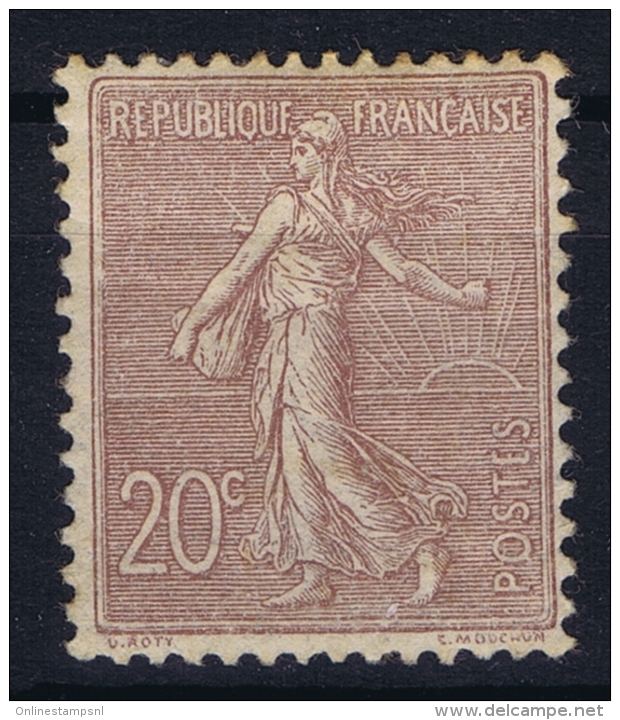 France: Yv Nr  131 MH/* Falz/ Charniere 1906 - 1903-60 Semeuse Lignée