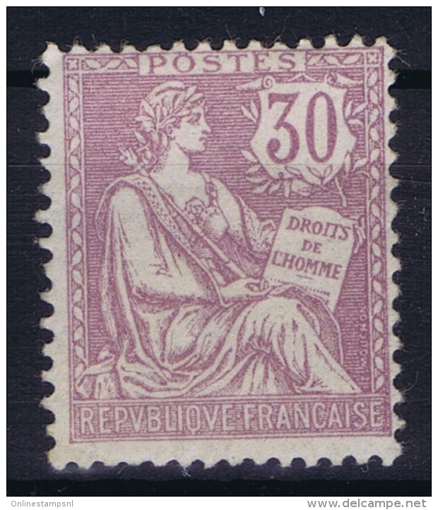 France: Yv Nr  128 MH/* Falz/ Charniere 1902 - 1900-02 Mouchon