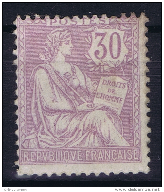 France: Yv Nr  128 MH/* Falz/ Charniere 1902 - 1900-02 Mouchon