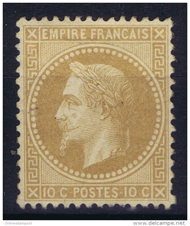 France: Yv Nr  28A MNH/**/postfrisch/neuf Sans Charniere But Regummed - 1863-1870 Napoléon III Lauré