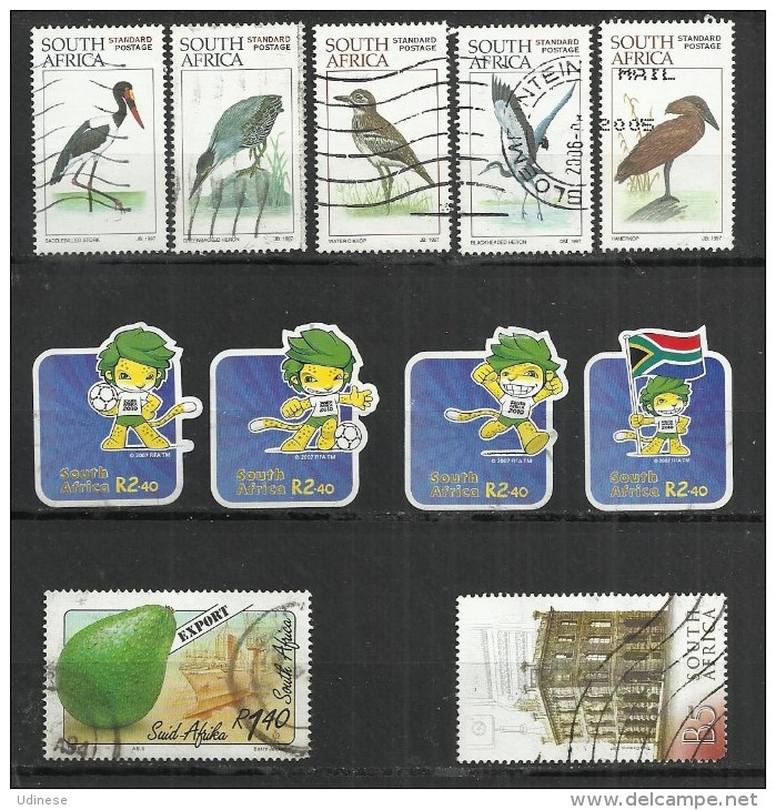 TEN AT A TIME - SOUTH AFRICA - LOT OF 10 DIFFERENT COMMEMORATIVE 1 - USED OBLITERE GESTEMPELT USADO - Collezioni & Lotti