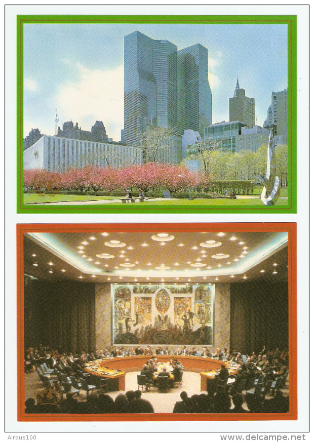 LOT DE 5 CARTES MAXIMUM 1989 ONU NEW YORK UNITED NATIONS - 36 Cents - NEUVES - TOUTES SCANNÉES - VOIR DESCRIPTION - Collections, Lots & Séries