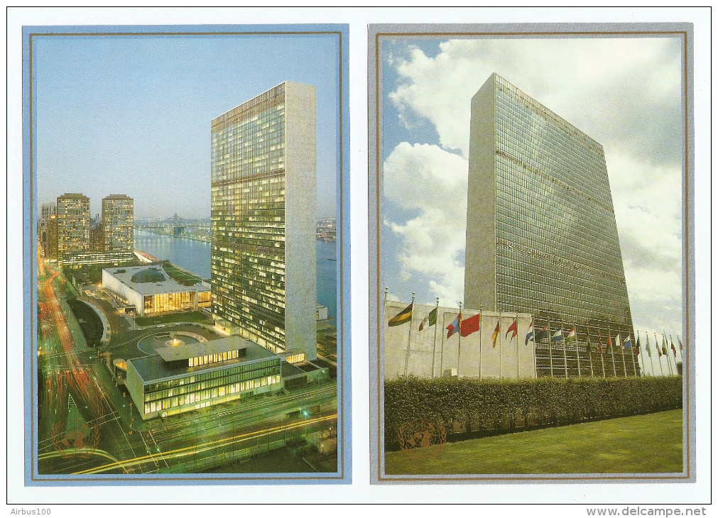 LOT DE 5 CARTES MAXIMUM 1989 ONU NEW YORK UNITED NATIONS - 36 Cents - NEUVES - TOUTES SCANNÉES - VOIR DESCRIPTION - Collections, Lots & Séries