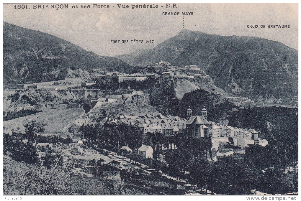Cp , 05 , BRIANÇON Et Ses Forts , Vue Générale - Briancon