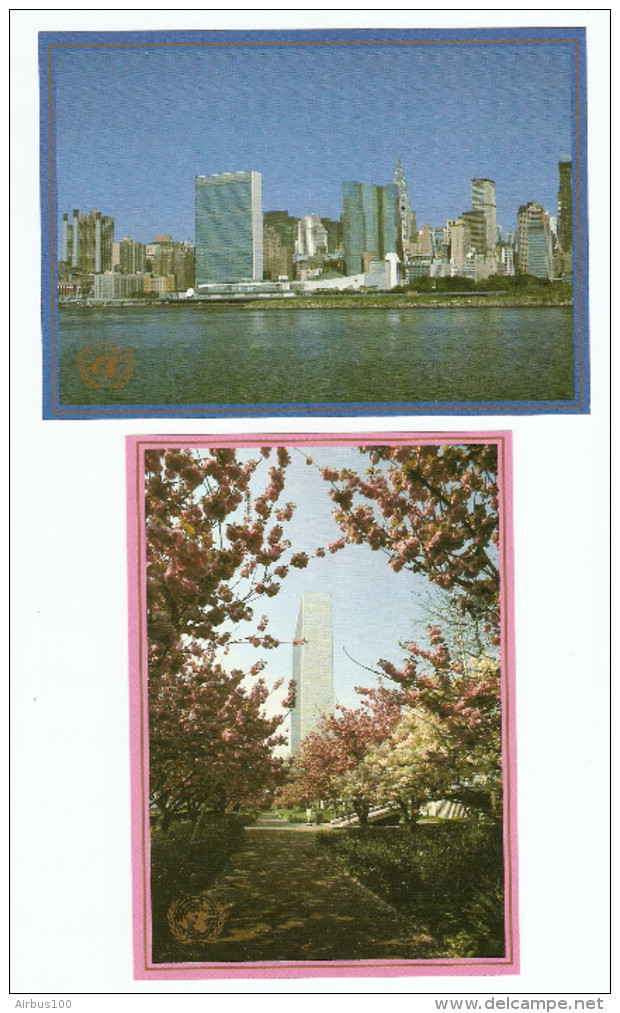 LOT DE 5 CARTES MAXIMUM 1989 ONU NEW YORK UNITED NATIONS - 15 Cents - NEUVES - TOUTES SCANNÉES - VOIR DESCRIPTION - Collections, Lots & Séries