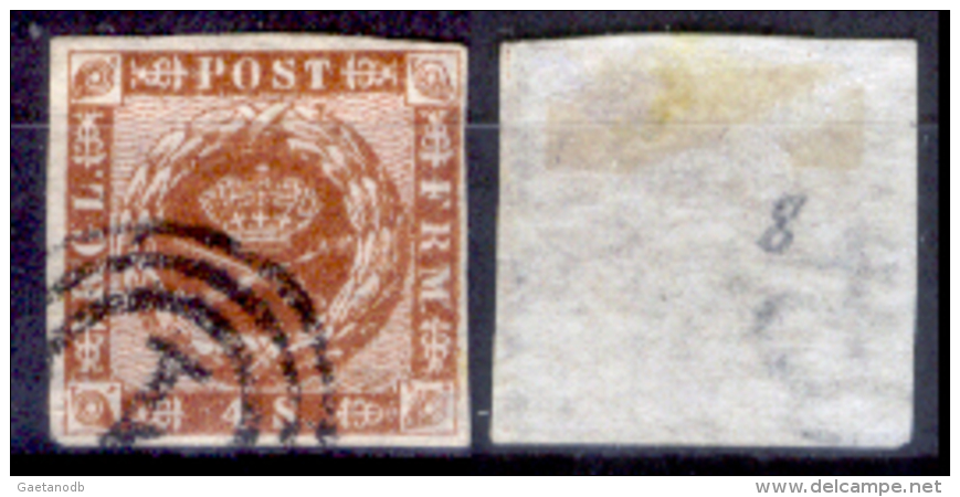 Danimarca F0049 - 1858-63: Y&T N. 8 (o), Privo Di Difetti Occulti.- - Used Stamps