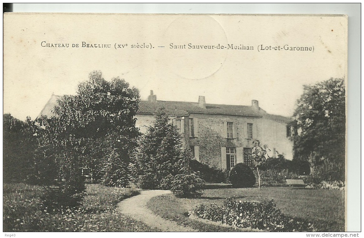 D47 - CHATEAU DE BEAULIEU  - SAINT SAUVEUR DE MEILHAN - Meilhan Sur Garonne