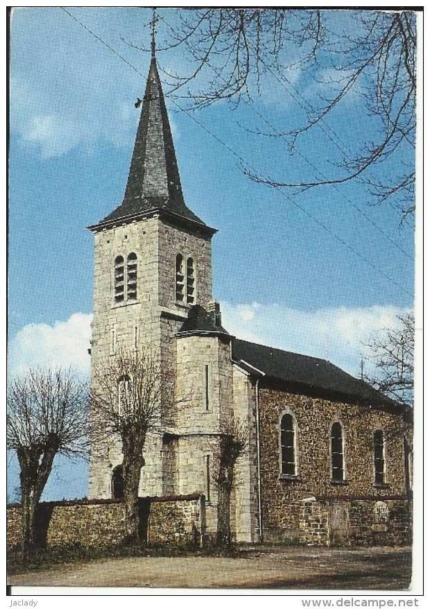 Manhay -- Eglise St. - Antoine.     ( 2 Scans ) - Manhay