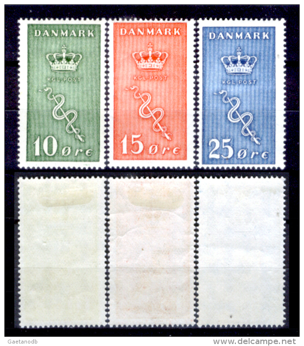 Danimarca F0057 - 1929: Y&T N. 190/192 (+) LH. Privi Di Difetti Occulti.- - Gebraucht