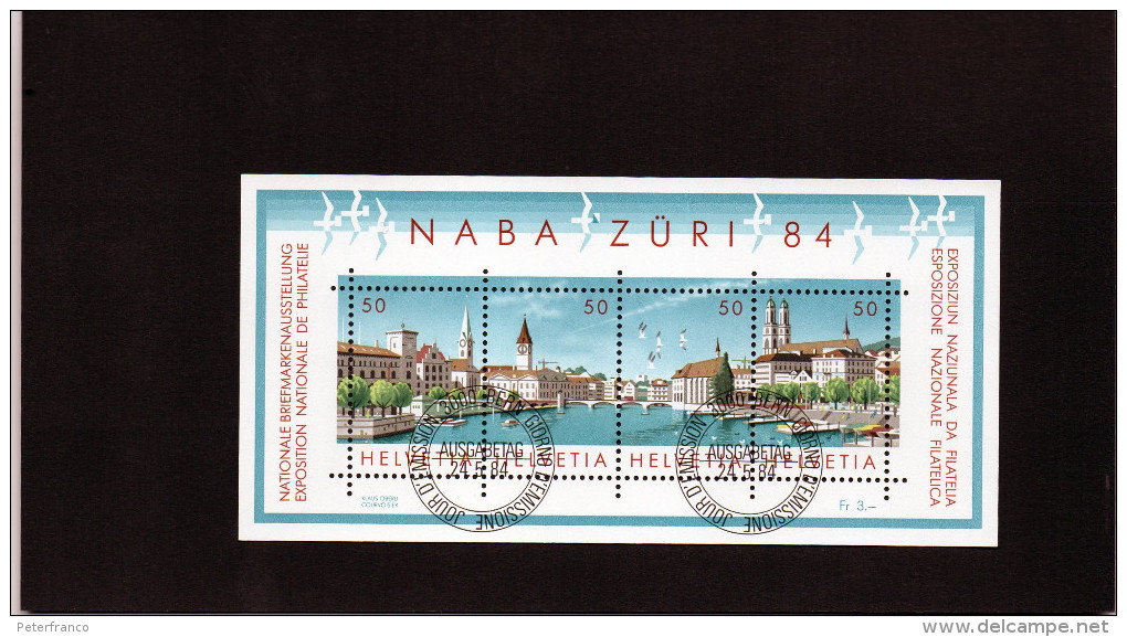 B - 1984 Svizzera - Esposizione Int. Di Filatelia A Zurigo - Blocks & Sheetlets & Panes