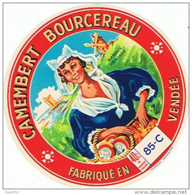 ETIQUETTE FROMAGE CAMEMBERT BOURCEREAU - Cheese