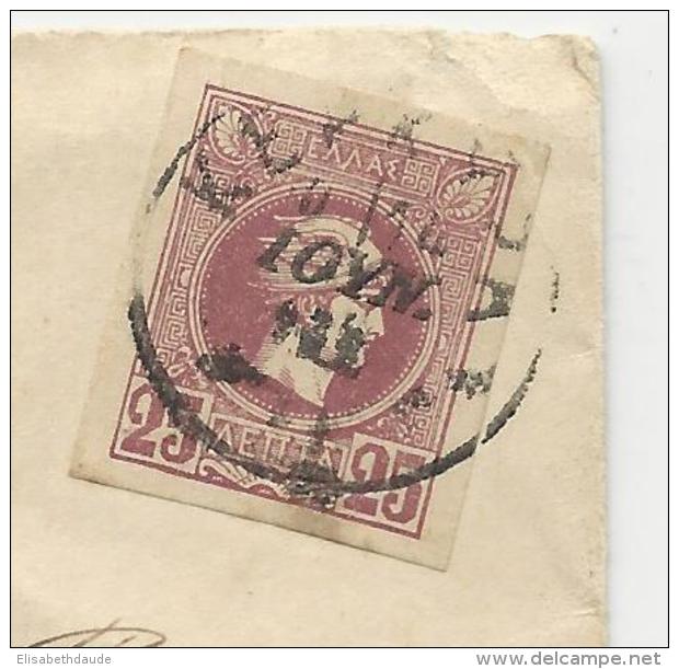 1900 - GRECE - ENVELOPPE  De CORFOU Pour FOISSIAT (AIN) - Briefe U. Dokumente