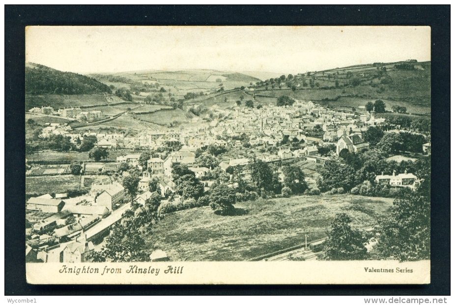 WALES  -  Knighton From Kinsly Hill  Used Vintage Postcard As Scans - Radnorshire