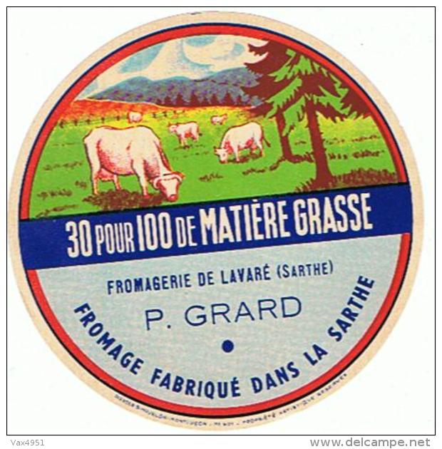 ETIQUETTE FROMAGELE FROMAGERIE DE LAVARE P GRARD - Fromage