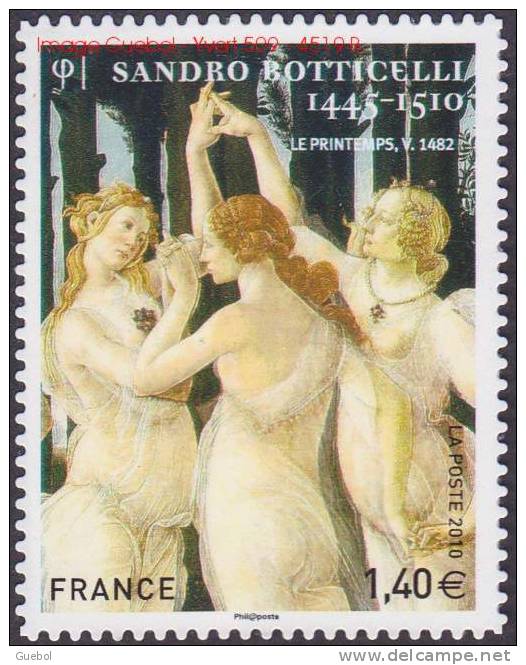 France Autoadhésif N°  509 ** Ou 4519 B - Botticelli -> Extrait De L'&oelig;uvre < Le Printemps >  Les 3 Grâces. - Autres & Non Classés