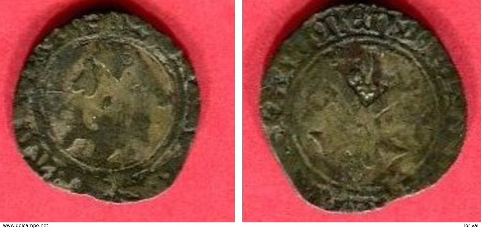 DENIER DELPHINAL  PARIS  ( C 828) B+ 35 - 1483-1498 Karl VIII. Der Freundliche