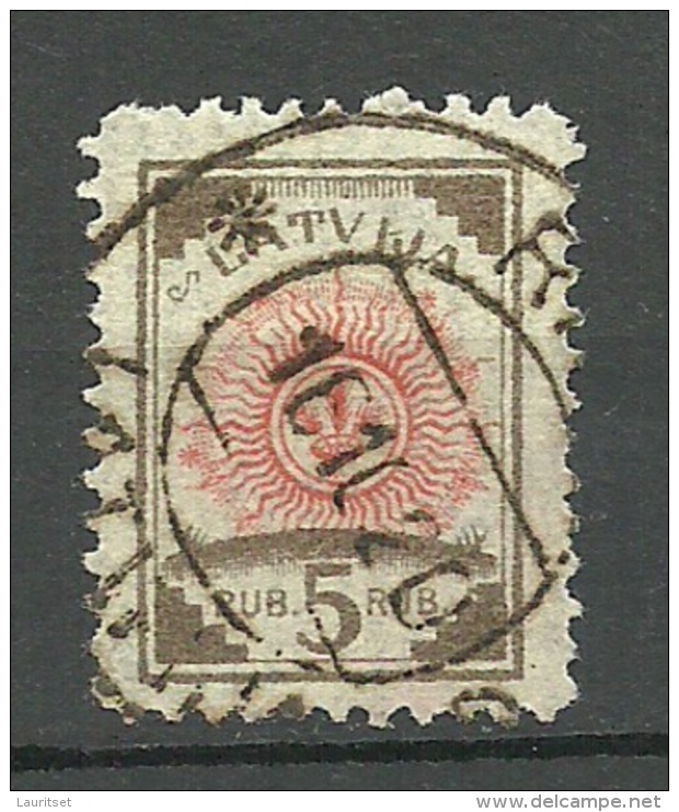 LETTLAND Latvia 1919 Michel 30 O Ribbed Paper - Letonia