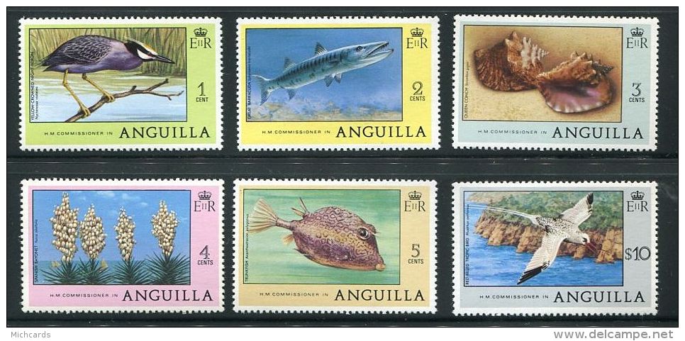 159 ANGUILLA 1977 - Faune Poisson Oiseau (Yvert 242/48 Manque Valeur 6c) Neuf ** (MNH) Sans Trace De Charniere - Anguilla (1968-...)