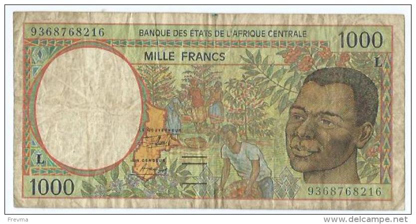 Billet Etats De L'afrique Centrale (Central African States)1000 Francs - Centrafricaine (République)