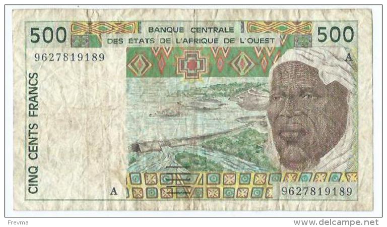 Billet Etats De L'afrique De L'ouest 500 Francs - Centrafricaine (République)