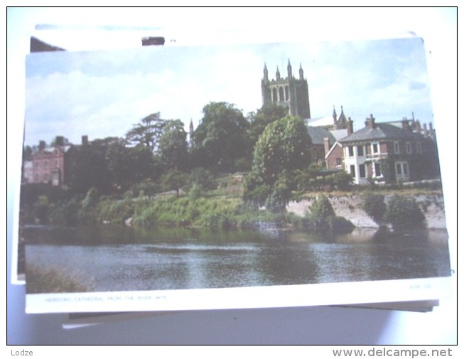 Engeland England  Hereford River Wye And Cathedral - Herefordshire