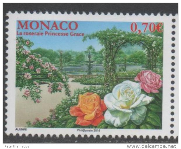 MONACO ,2016 ,MNH, ROSES, PRINCESS GRACE ROSE GARDEN,1v - Roses