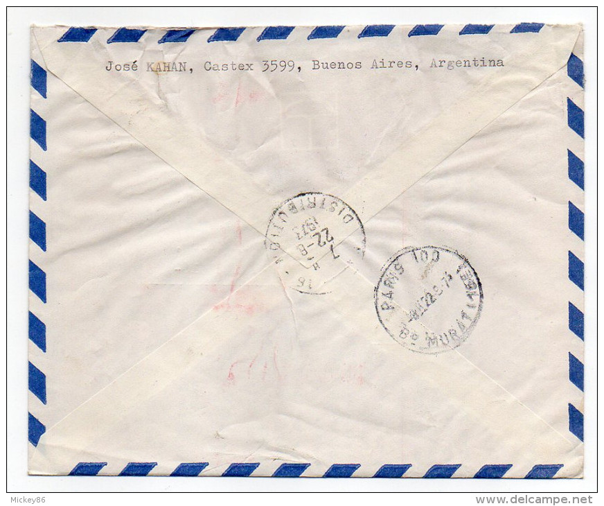 ARGENTINE--1973-Lettre Recommandée EXPRES-BUENOS-AIRES Pour PARIS-France-Machine à Affranchir+cachets - Covers & Documents