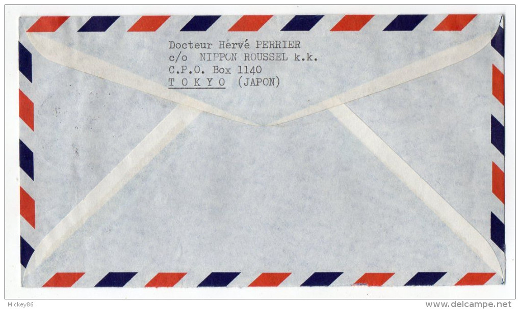 JAPON--1972--Lettre De TOKYO  Pour PARIS--France--timbre Seul Sur Lettre +cachet - - Briefe U. Dokumente