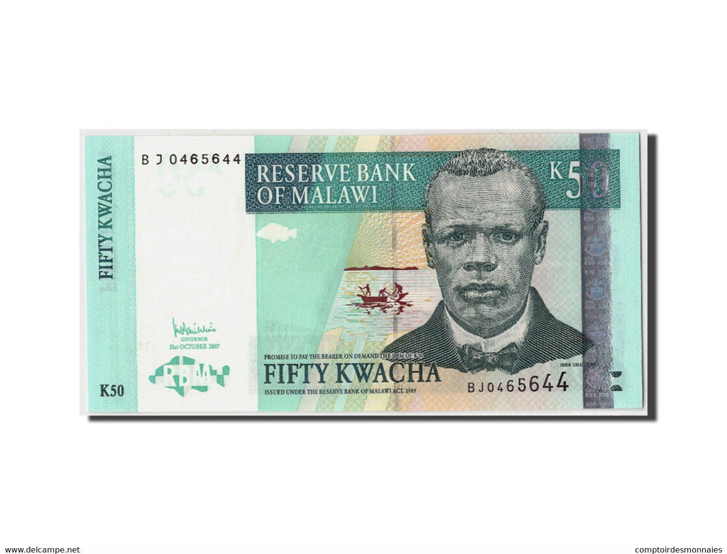 Billet, Malawi, 50 Kwacha, 2007, 2007-10-31, KM:53c, NEUF - Malawi