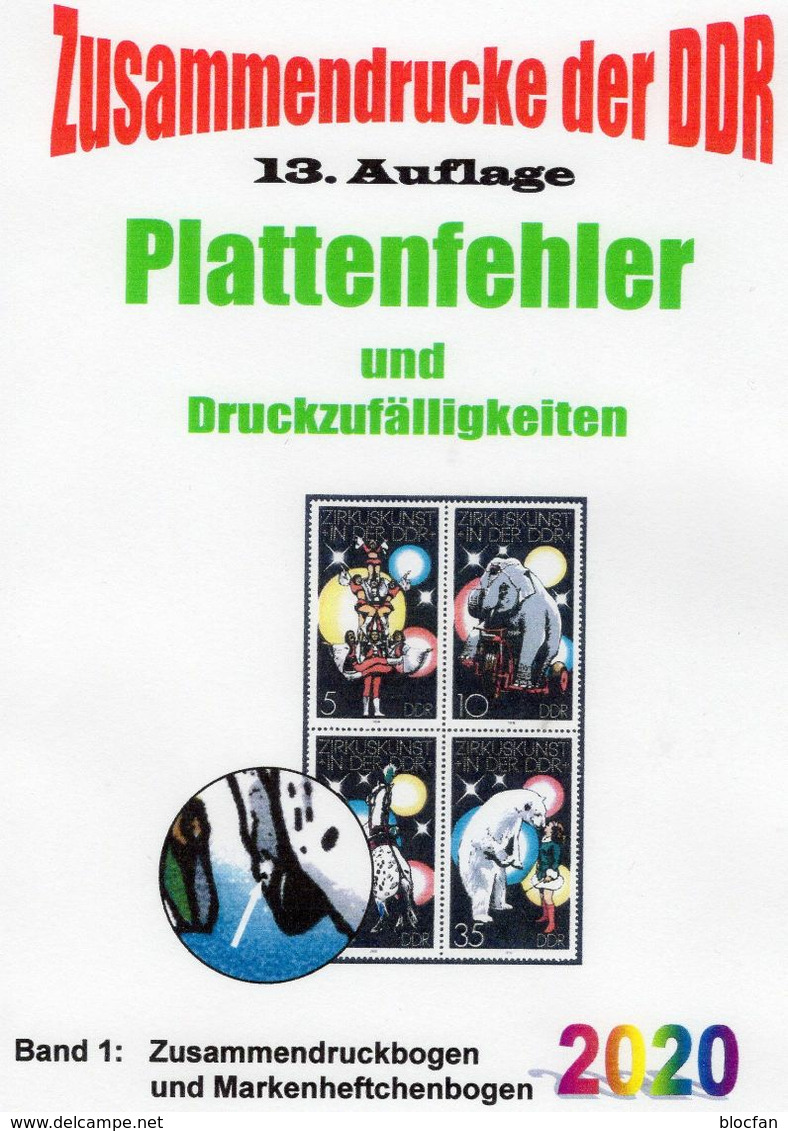 DDR Bogen-ZD Katalog 2020 Neu 30€ RICHTER Band 1 Abarten Zusammendrucke Se-tenants Error Special Catalogues Germany - Abarten Und Kuriositäten