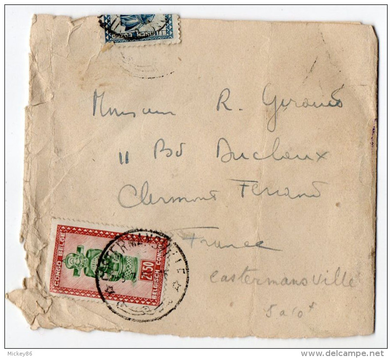 CONGO BELGE--1950-Lettre Du Congo Belge Pour CLERMONT-FERRAND-63-France-- - Storia Postale