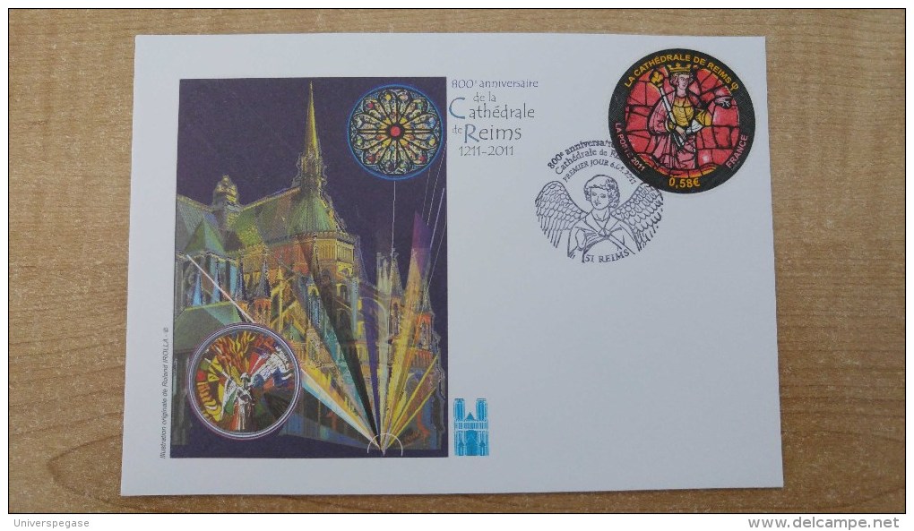 Illustration De Roland Irolla : 1er Jour - La Cathédrale De Reims - Eglise - 2010-2019