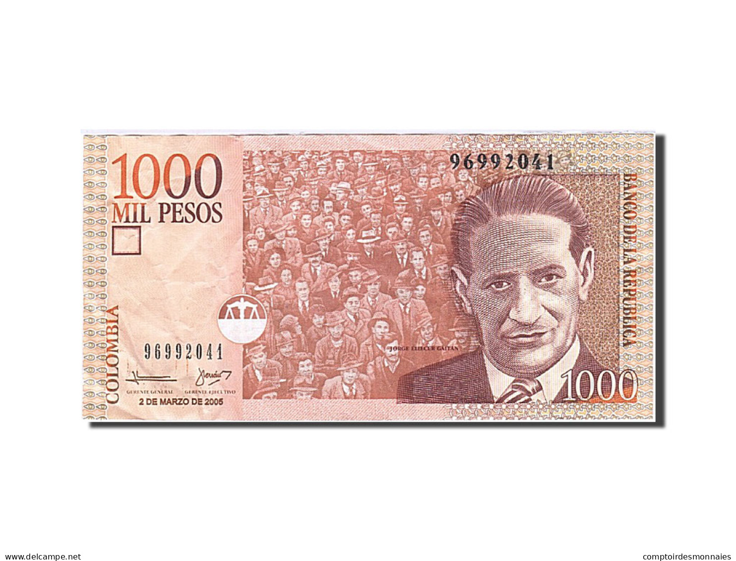 Billet, Colombie, 1000 Pesos, 2001, 2005-03-02, KM:450h, TTB+ - Colombia