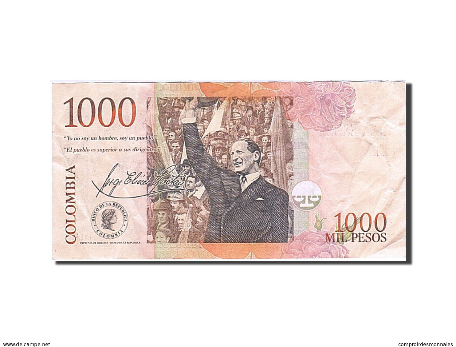 Billet, Colombie, 1000 Pesos, 2001, 2005-03-02, KM:450h, TTB+ - Colombie