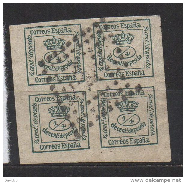 P466.-. SPAIN / ESPAÑA .-. 1872. SC#: 174a . USED. SCV: US$ 69.00 - Used Stamps