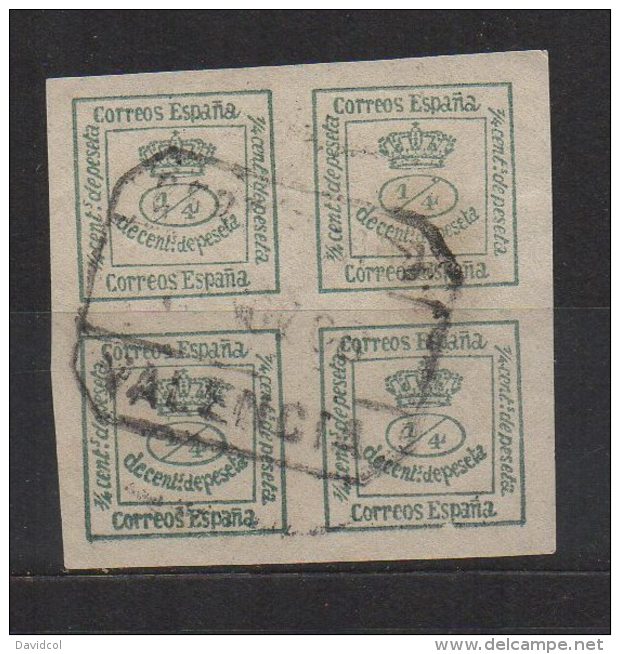 P610.-. SPAIN / ESPAÑA .-. 1872. SC#: 174a . USED. SCV: US$ 69.00 - Used Stamps