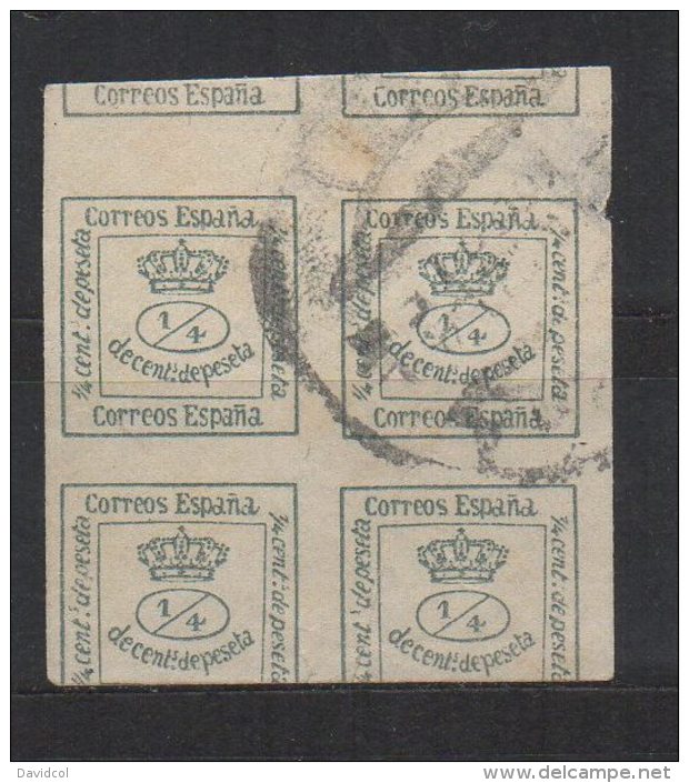 P706.-. SPAIN / ESPAÑA .-. 1872. SC#: 174a . USED. SCV: US$ 69.00 - Usati