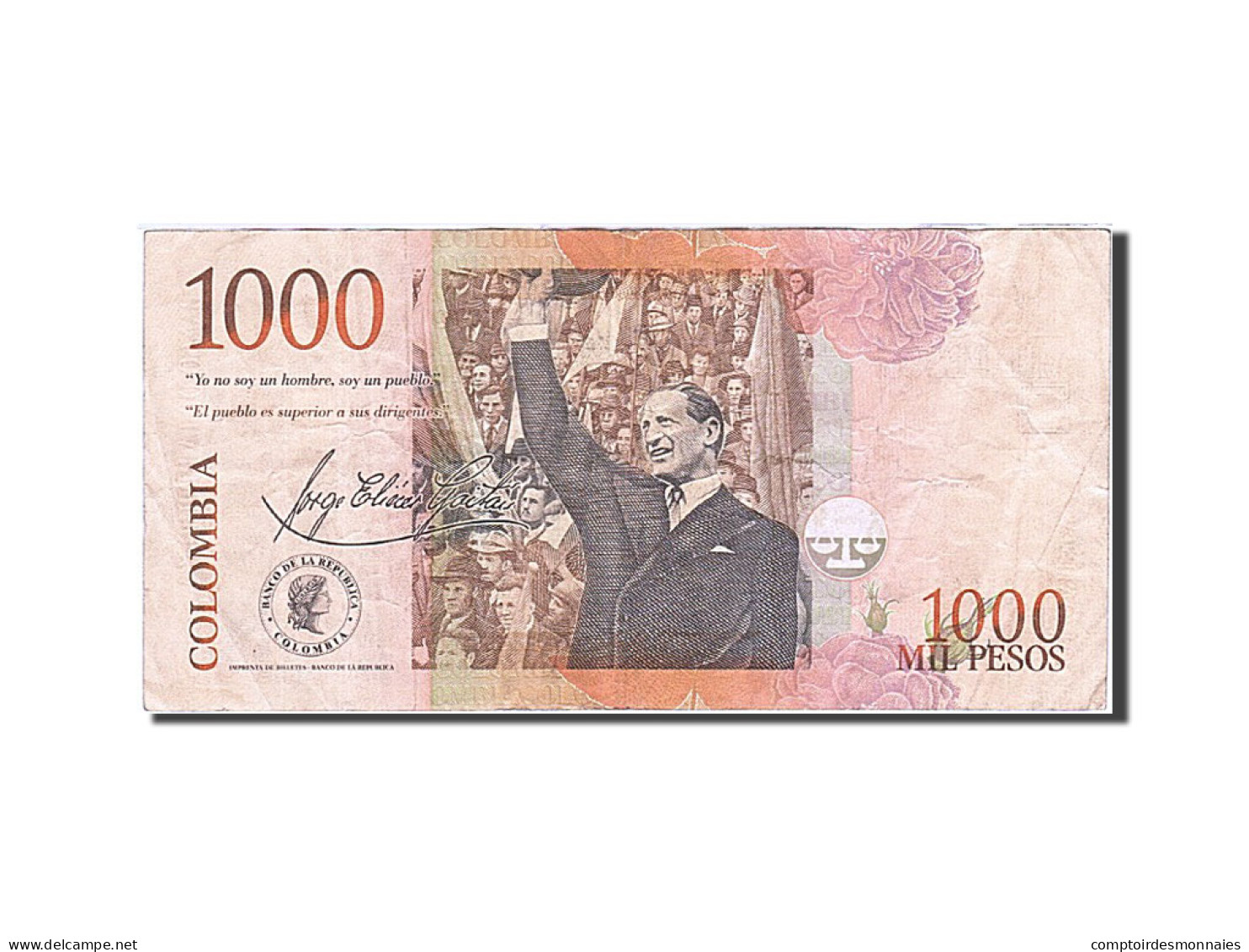 Billet, Colombie, 1000 Pesos, 2001, 2005-03-02, KM:450h, TTB - Colombia