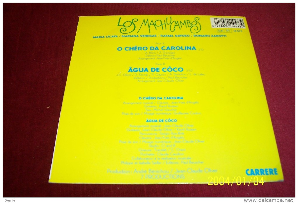 Los Machucambos °  CAROLINA - Musiche Del Mondo