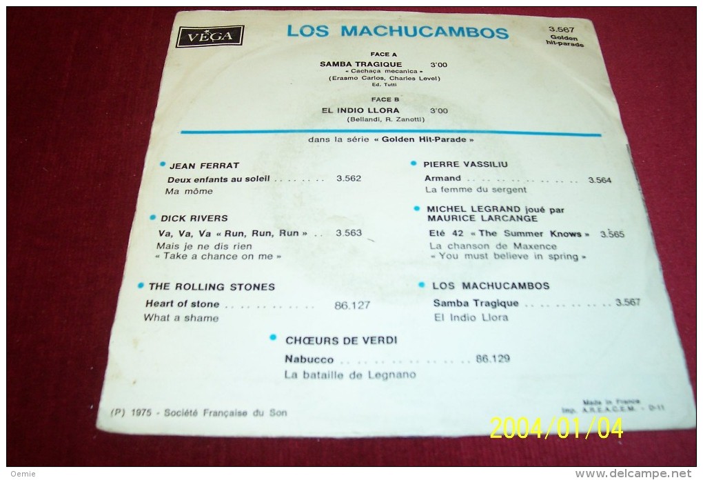 Los Machucambos °  SAMBA TRAGIQUE - Musiques Du Monde