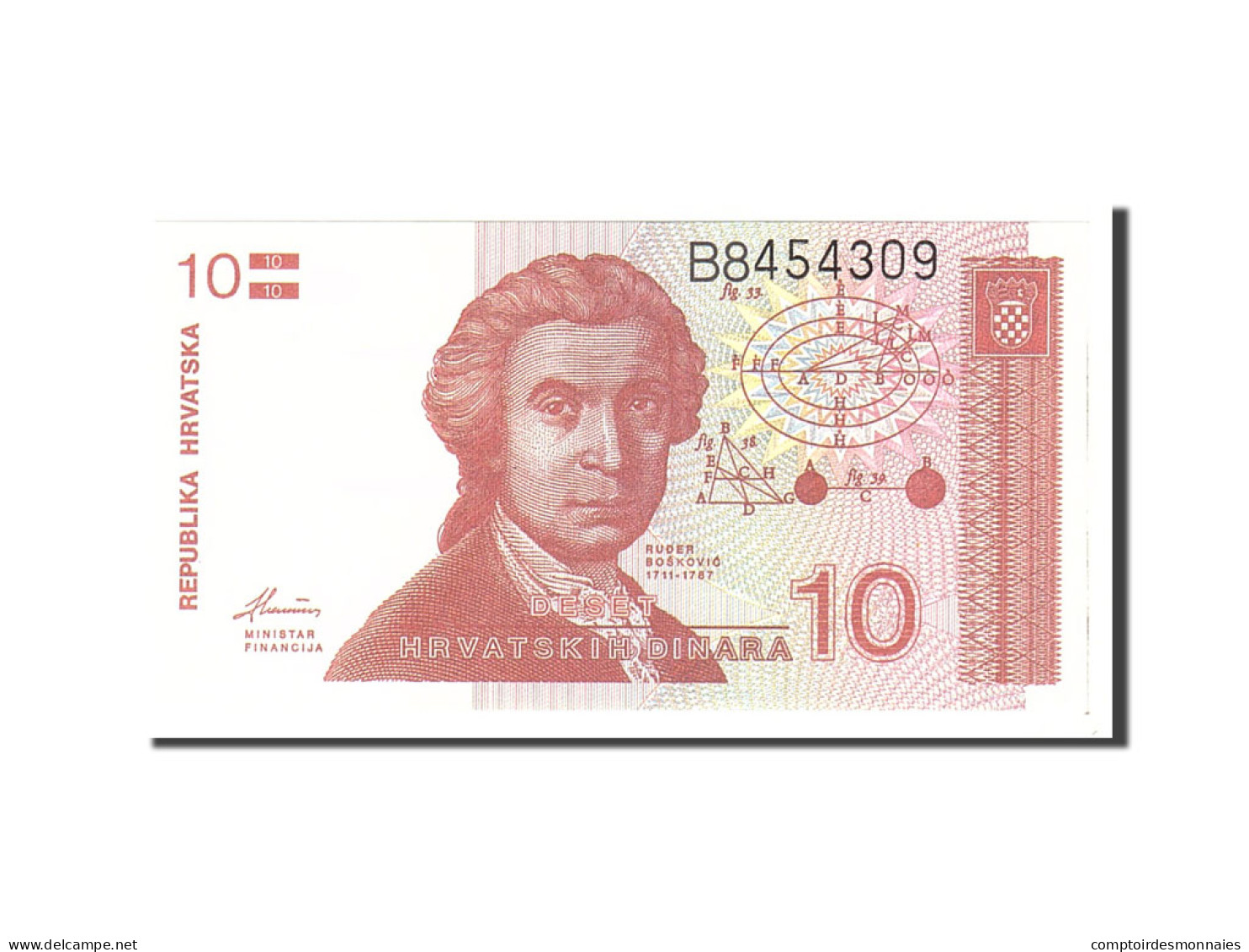 Billet, Croatie, 10 Dinara, 1991, 1991-10-08, KM:18a, NEUF - Croatie