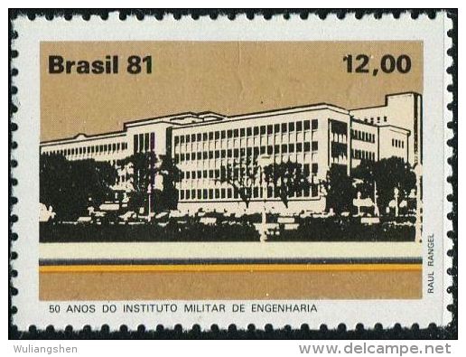 BX0371 Brazil 1981 Military Engineering Institute 1v MNH 1v MNH - Nuovi