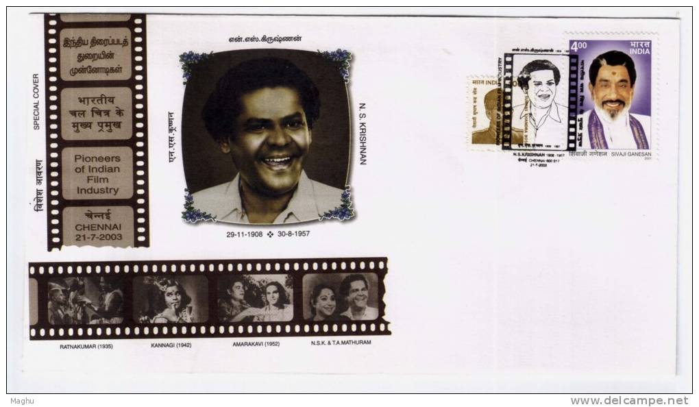 India Cover 2000, N S Krishnan, Cinema, Art, King Of Comedy Tamil Actor, Theatre Social Film Maker And Producer, - Actors