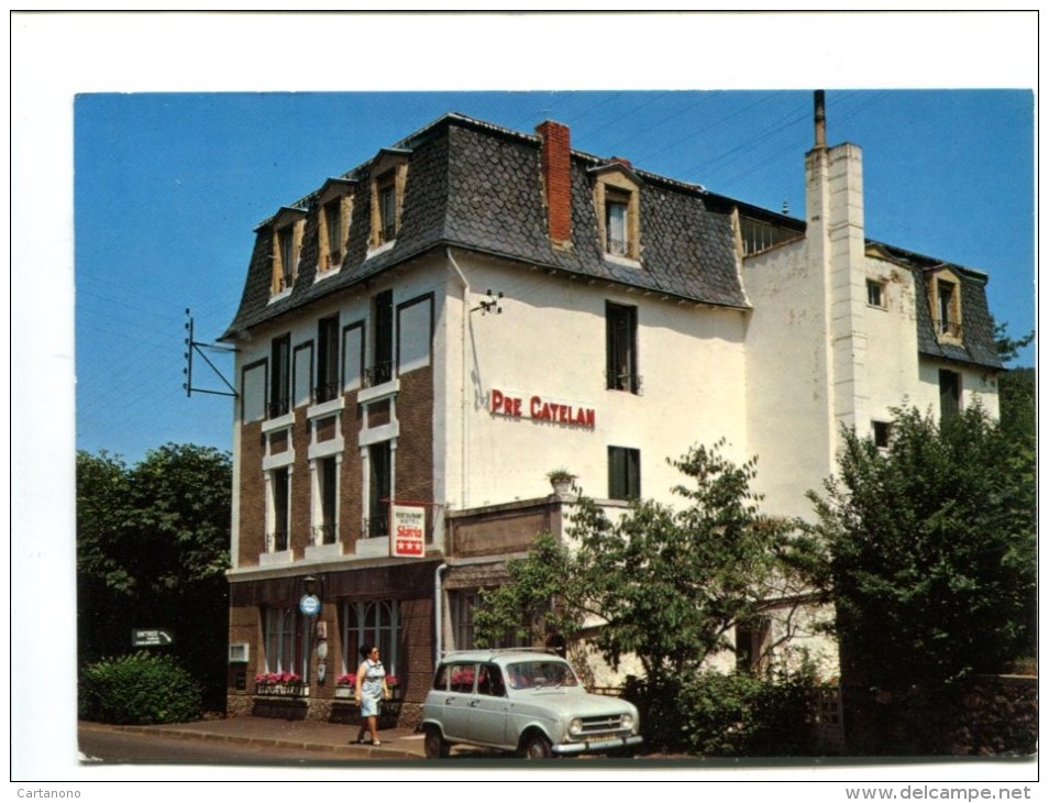 Cp - SAINT NECTAIRE (63) - Hôtel PRE CATELAN (Renault 4L) - Saint Nectaire