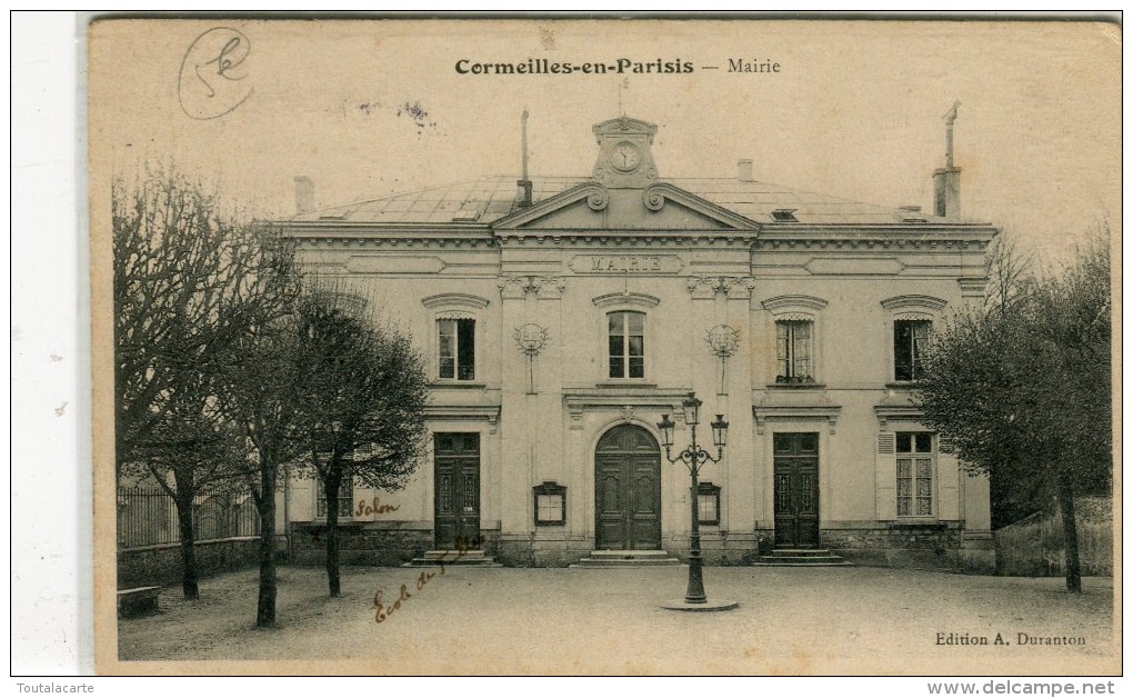 CPA 95 CORMEILLES EN PARISIS MAIRIE  1905 - Cormeilles En Parisis